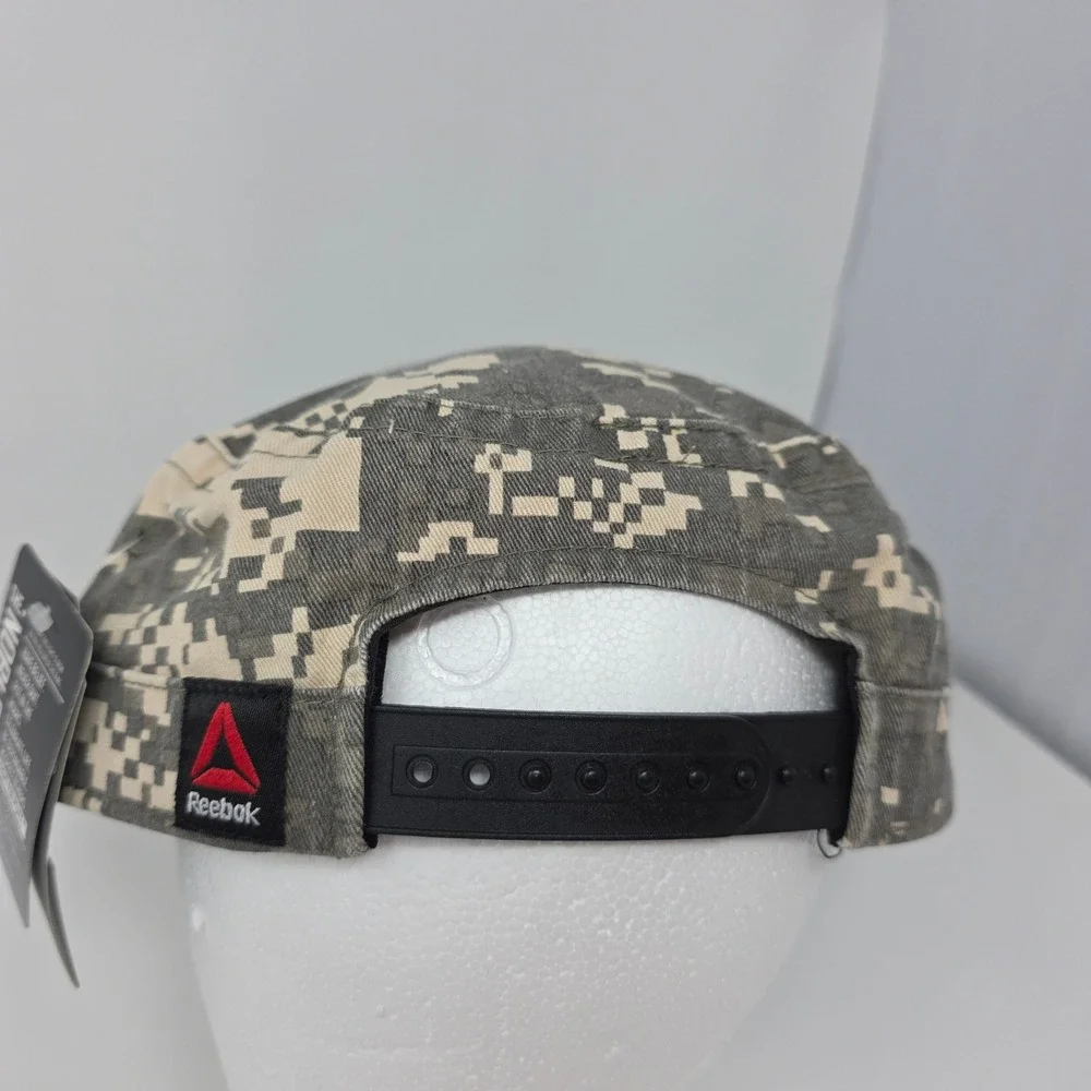 Reebok UFC Hat OSFM Digital Camo Military Style Cotton Snapback Grey Camouflage